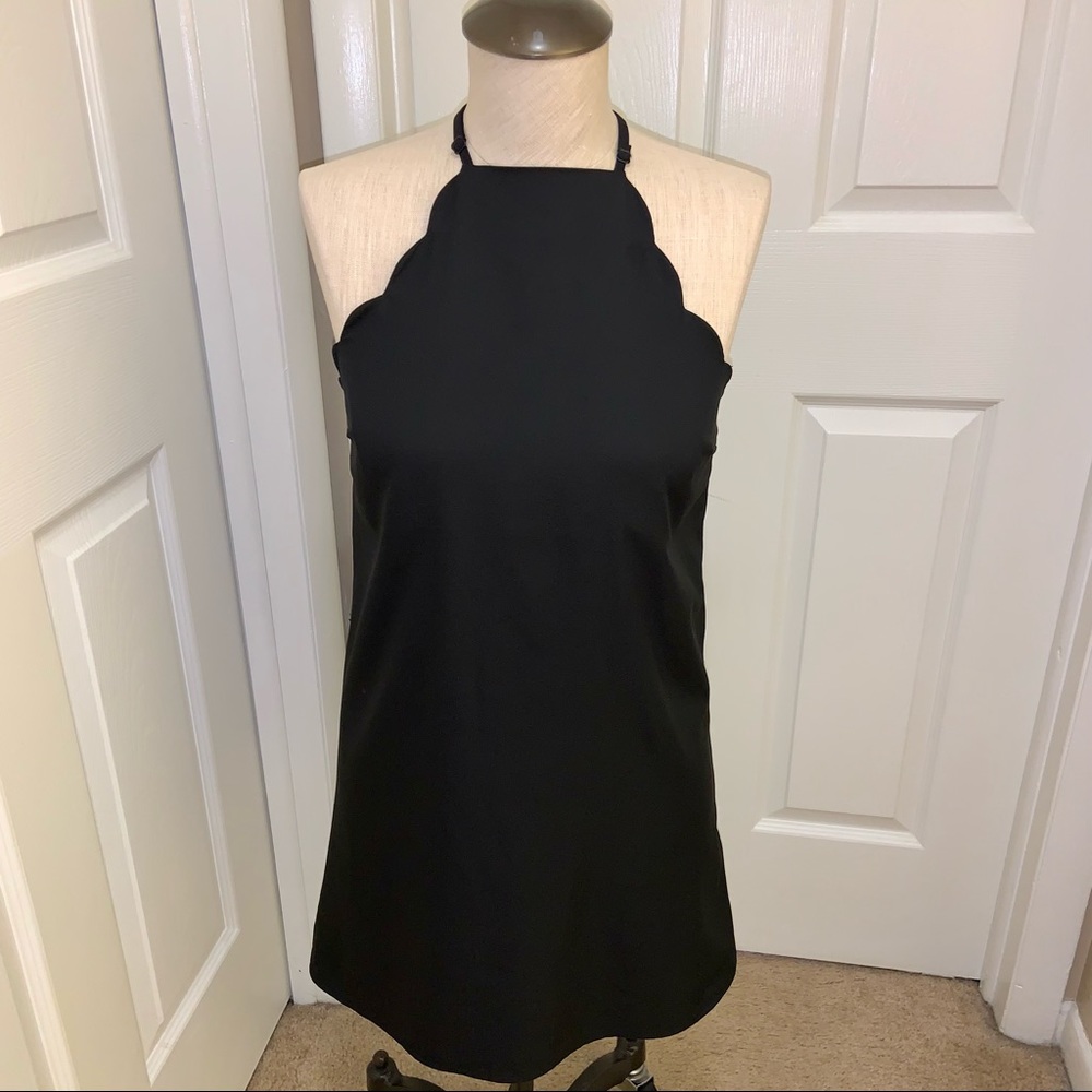 LULUS Endlessly Endearing Black Scalloped Dress - Picture 4 of 11